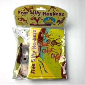 Five Silly Monkey children’s book with puppet